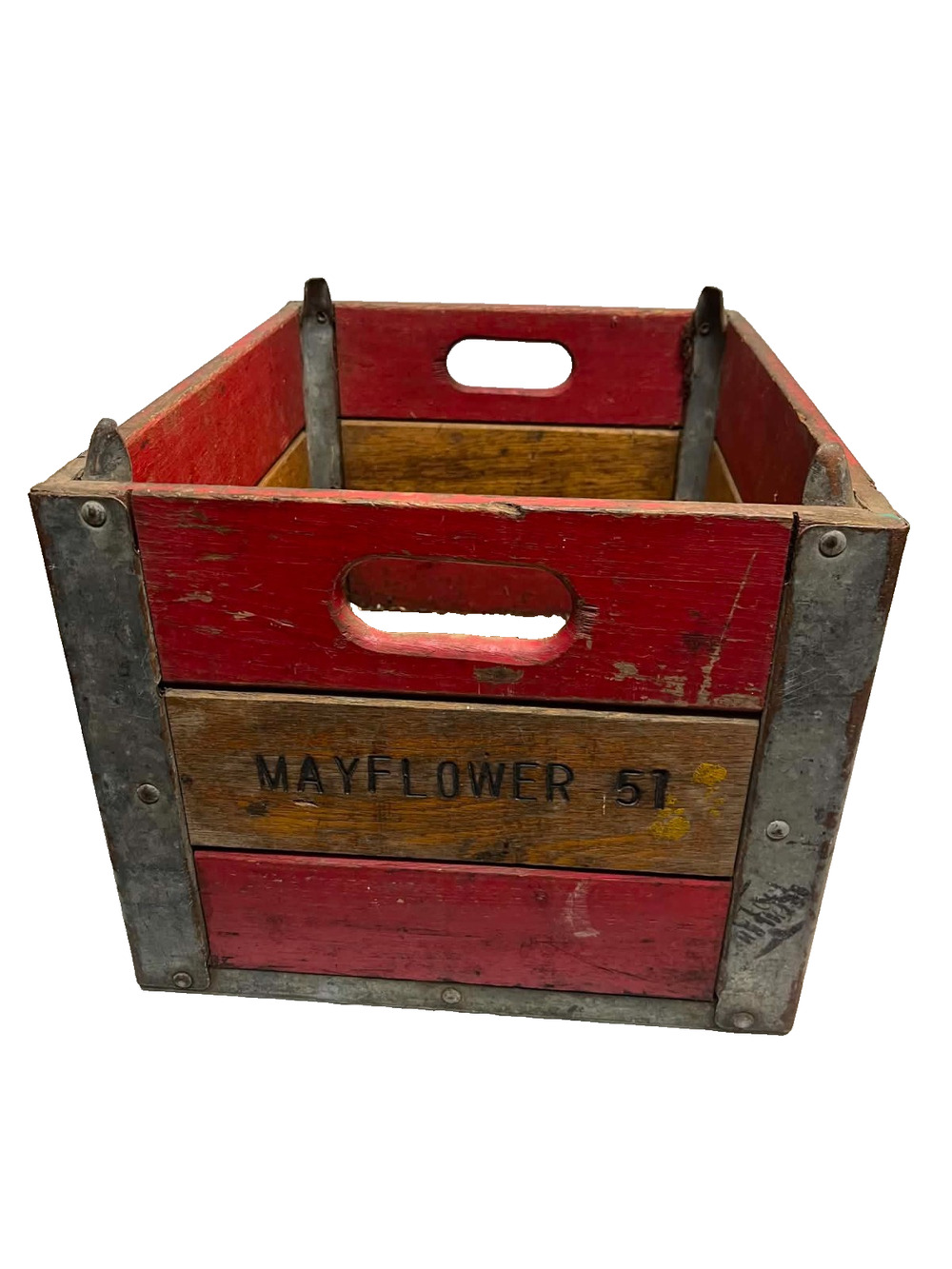 Vintage Wooden Crate Mayflower 51